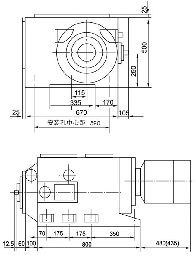 XD10銑削動力頭圖紙